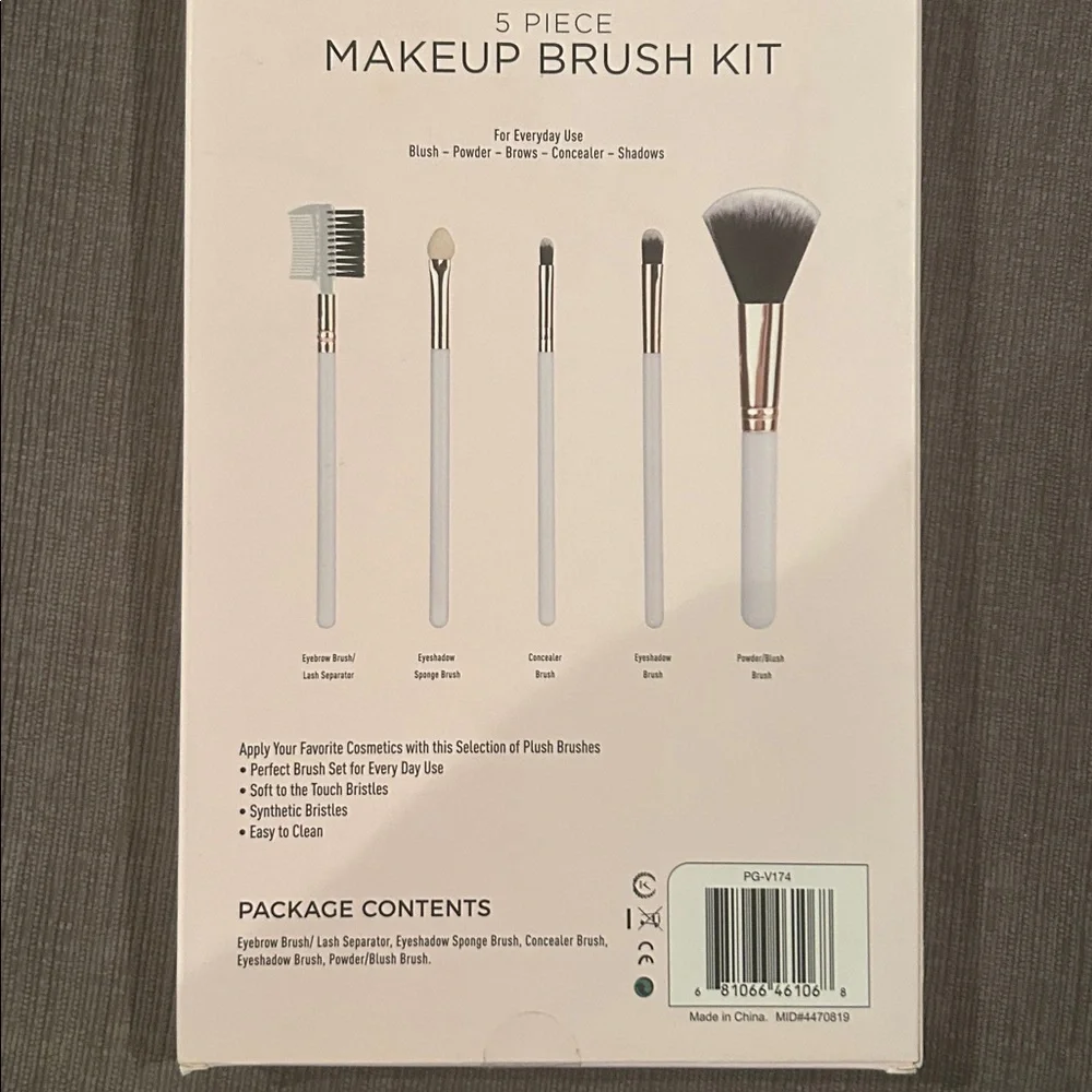 VIVITAR Makeup Brush Kit 5 piece NWT